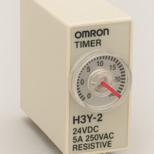OMRON TIMER H3Y-2 SOURCE 24VDC CONTACT 5A 250VAC RESISTIVE