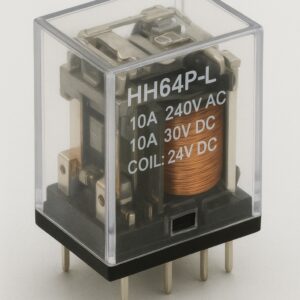 Relay Mind HH64P-L, 10A 240V AC, 10A 30V DC, Coil: 24V DC