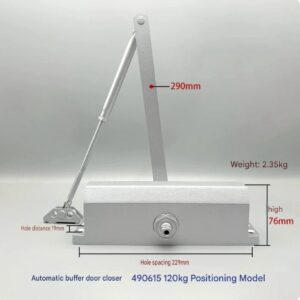 Door closer IMPA 490615 W/STOP MAX. DOOR WEIGHT 120KGS