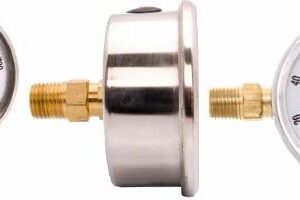 Pressure gauge with mounting